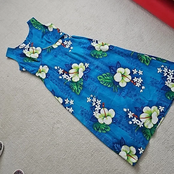 Vintage Royal Hawaiian long dress, Med - Picture 8 of 10